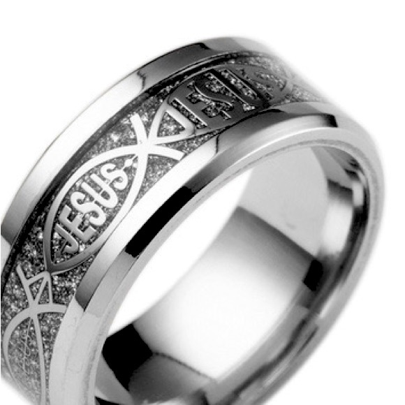 MENS JESUS RINGS - Picture 3 of 5